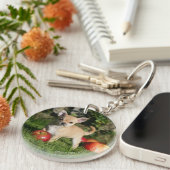 Porte-clés Chiot de chiwawa avec des pommes (Devant droit)