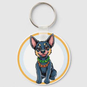 Porte-clés Chiot de dessin animé adorable