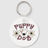 Porte-clés Chiot de fleurs (Recto)