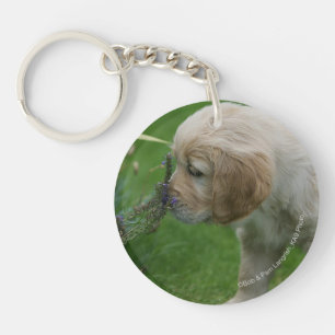 Porte-clés Chiot de golden retriever