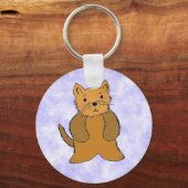Porte-clés Chiot Dessin Animé Mignon (Recto)