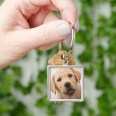 Porte-clés Chiot d'or de Labrador (main)