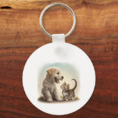 Porte-clés Chiot et chaton (Recto)