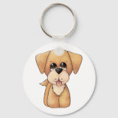 Porte-clés Chiot Golden Retriever (Recto)