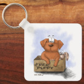 Porte-clés Chiot Gratuit Plus 1 Dessin Animé (Recto)