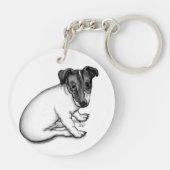 Porte-clés Chiot Jack Russell 10 semaines (Dos)