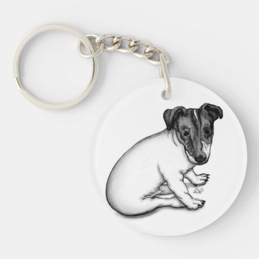 Porte-clés Chiot Jack Russell 10 semaines (Devant)