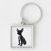 Porte-clés Chiot noir de chiwawa (Devant)