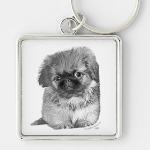 Porte-clés Chiot Pékinois
