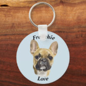Porte-clés Chiots Bouledogue Français (Recto)