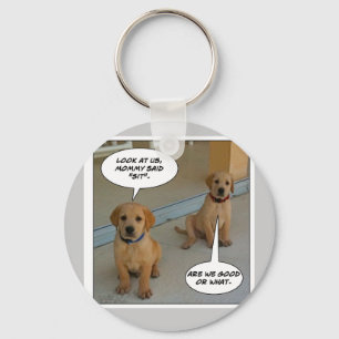 Porte-clés CHIOTS de LABORATOIRE de Funnies velu "? "