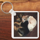 Porte-clés Chiots et Art (Recto)