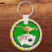 Porte-clés Chip de Poker Lampe Magique Las Vegas (Recto)