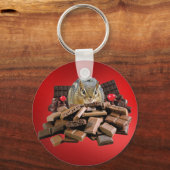 Porte-clés Chipmunk au chocolat de la Saint-Valentin (Recto)