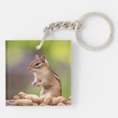 Porte-clés Chipmunk aux cacahuètes (Dos)