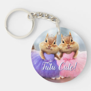 Porte-clés Chipmunk Ballerina Duo