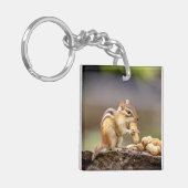 Porte-clés Chipmunk mange une cacahuète (Devant gauche)