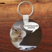 Porte-clés Chipmunk sur une photo de la diète (Recto)
