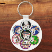 Porte-clés Chips de poker Galore (Recto)