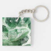 Porte-clés Chlorite Quartz Rock Crystal (Dos)