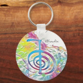 Porte-clés Cho Ku Rei - Aquarelle Abstraite (Recto)