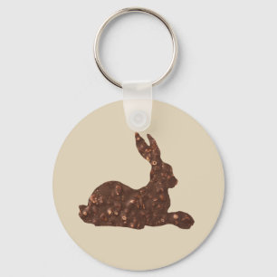 Porte-clés Chocolat, Bouton du lapin de Pâques Cercle clé