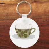 Porte-clés Chocolat Chaud Avec Marshmallows (Recto)