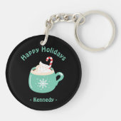 Porte-clés Chocolat chaud de Noël (Dos)