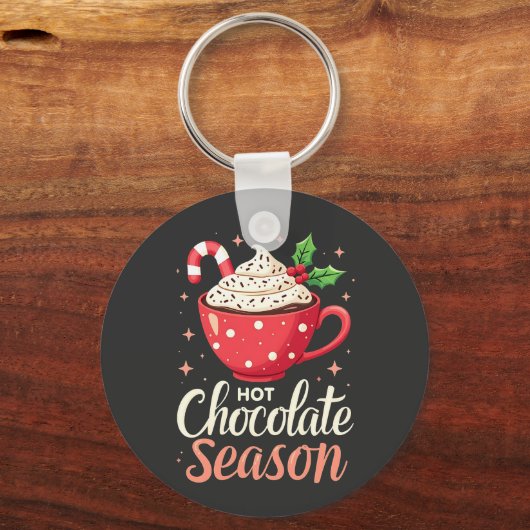 Porte-clés Chocolat chaud saison Amateurs de Noël (Recto)