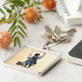 Porte-clés Chocolat Enfant Écriture Mur Art Victorien (Côté)