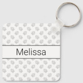 Porte-clés Chocolat Et Tan Dapper Longs Cheveux Dachshund Chi (Dos)