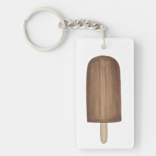 Porte-clés Chocolat Fudge Fudgesicle Ice Crème Popsicle nourr