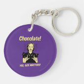 Porte-clés Chocolat : la taille compte (Dos)