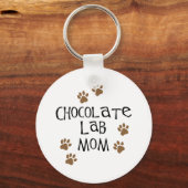 Porte-clés Chocolat Lab Maman (Recto)