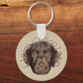 Porte-clés Chocolat Lab Pup (Recto)