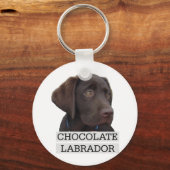 Porte-clés Chocolat Labrador Design unique! (Recto)