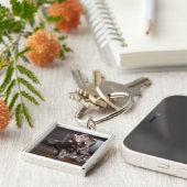 Porte-clés Chocolat labrador retriever (Côté)