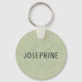 Porte-clés Chocolat Labrador Retriever Art Cute Lab Green (Verso)