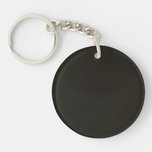 Porte-clés Chocolat noir (uni) (Devant)