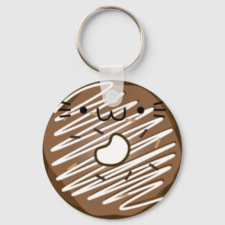 Porte-clés Chocolate Cat Donut Keychain Stretched