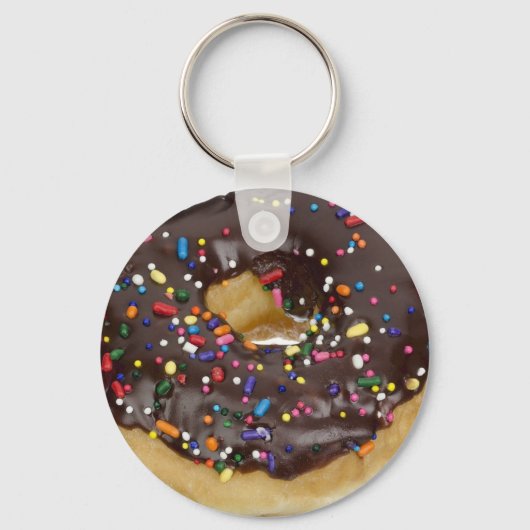 Porte-clés Chocolate Donut with Sprinkles Key Chain (Recto)