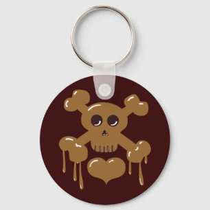 Porte-clés Chocolate Skull and Crossbones