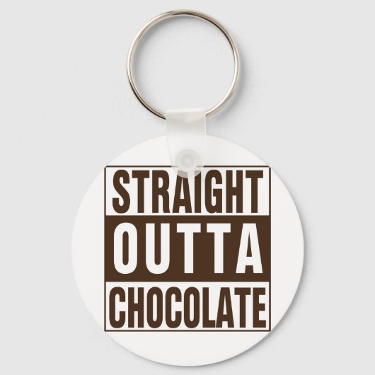 Porte-clés Chocolate Straight Outta Brown (Recto)