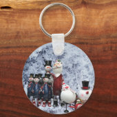 Porte-clés Choeur Tin de Noël, avec Père Noël, Snowman, Pingo (Recto)
