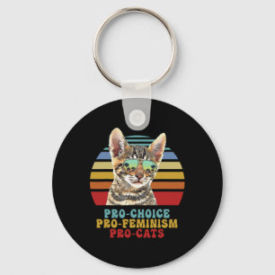 Porte-clés Choice Pro Feminism Pro Cats Droits des femmes Fem