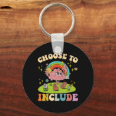Porte-clés Choisir D'Inclure Neurodiversité Autisme Enseignan (Recto)
