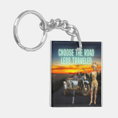 Porte-clés Choisir la route Moins Voyage Amusants Altered Art (Devant gauche)