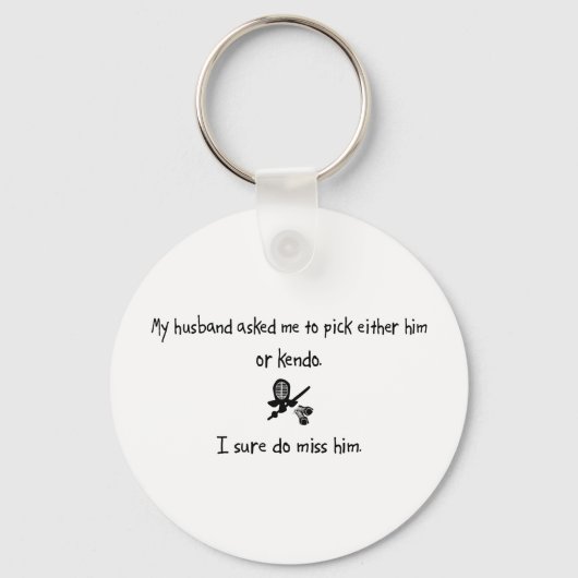 Porte-clés Choisir un mari ou un Kendo (Recto)