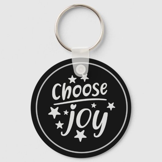 Porte-clés Choisissez Joy Motivational Inspirational Porte -  (Recto)