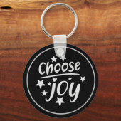 Porte-clés Choisissez Joy Motivational Inspirational Porte -  (Recto)